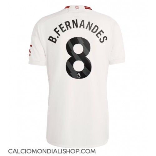 Maglie da calcio Manchester United Bruno Fernandes #8 Terza Maglia 2023-24 Manica Corta